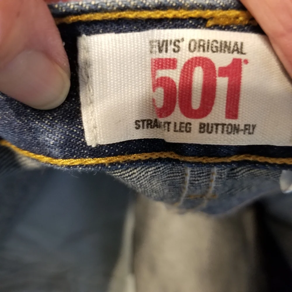 Levi's 501 Men's Jeans Straight Button Fly